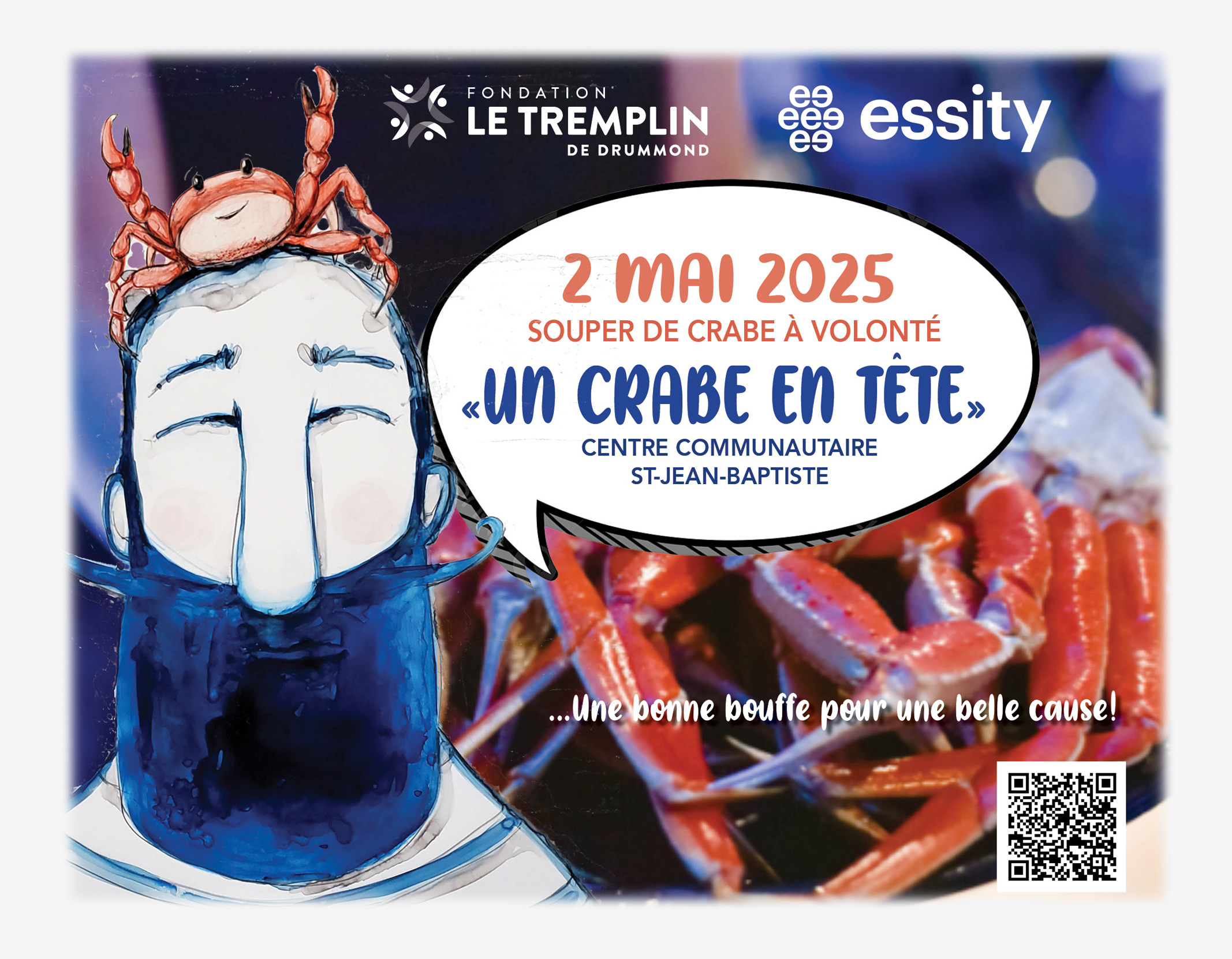 Un crabe en tête
